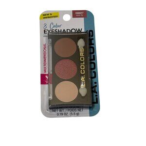 L.A. Colors 3 Color Eyeshadow Palette Water Lily Neutral Shimmer